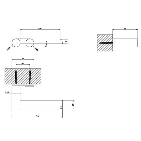 Держатель туалетной бумаги Gessi 316 54749.239 Steel Brushed