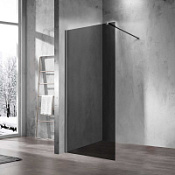 Душевая перегородка Vincea Walk-In VSW-1H100CGGM тонированное/вороненая сталь