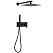 Душевая система ABBER Daheim AF8218B скрытого монтажа без излива, черная матовая