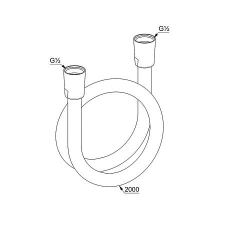 Душевой шланг Kludi Sirenaflex 6100705-00 хром
