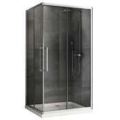 Душевой уголок ABBER Schwarzer Diamant AG02128H прозрачное/хром