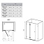 Душевая дверь Ravak Brilliant BSD3-110 L 0ULD0A00Z1 Transparent, хром - фото 2