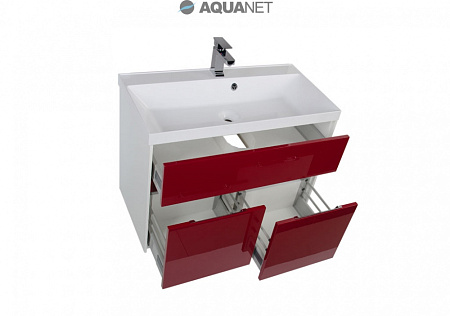Тумба под раковину Aquanet Латина 00179930 80 бордо