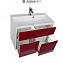 Тумба под раковину Aquanet Латина 00179930 80 бордо - фото 2