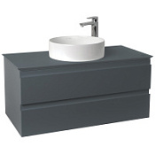 Тумба под раковину Jacob Delafon Madeleine EB2084-J54 100 со столешницей и подсветкой, серый матовый