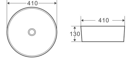 Раковина накладная BelBagno BB1315 41.5x41.5x13.5 белый