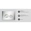 Кнопка смыва WasserKRAFT MB01 черный матовый - фото 4