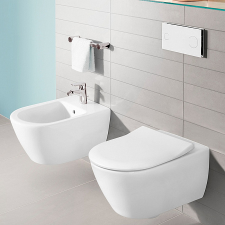 Крышка-сиденье Villeroy & Boch Subway 2.0 9M78S101 SlimSeat с микролифтом