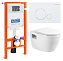 Комплект 3 в 1 BelBagno Loto BB070CHR/SC/BB002-80/BB014-SR-BIANCO белый/белый