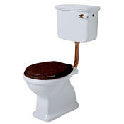 Унитаз напольный Simas Lante LA02bi с низким бачком, с боковой ручкой бронза