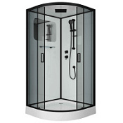 Душевая кабина Niagara Premium NG-6901-01 BLACK 90x90x210 стекло тонированное/профиль черный матовый