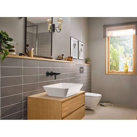 Смеситель Hansgrohe Rebris E 72568670 для раковины, черный матовый