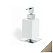 Дозатор для жидкого мыла Stil Haus Urania 618(36-BI) никель сатин/белый