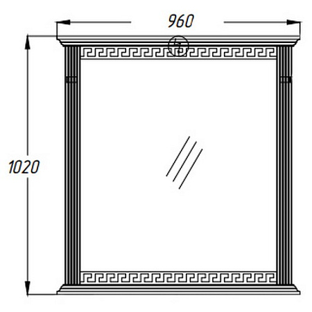Зеркало с подсветкой Opadiris Корлеоне Z0000008160 100 белое