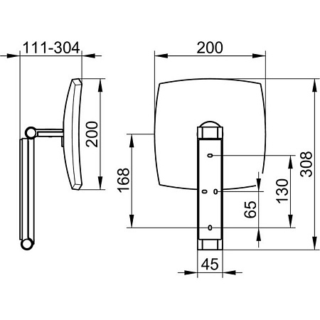 Косметическое зеркало Keuco iLook Move 17613130000 без подсветки