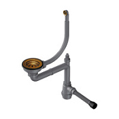 Слив-перелив для мойки Omoikiri WK-1CL-R-AB022 античная латунь