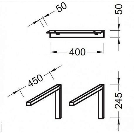 Крепеж Jacob Delafon EB849-CP