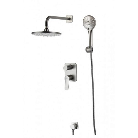 Смеситель Lemark Bronx LM3729GM для ванны с душем, графит