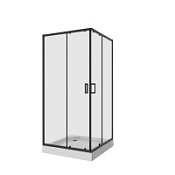 Душевой уголок Niagara Nova NG-6809-08 BLACK 100х100 квадрат, черный