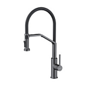 Смеситель Omoikiri Makkari 2 Plus-SB-GM-BL 4994497 для кухонной мойки, вороненая сталь/черный