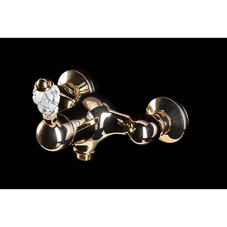 Смеситель Boheme Crystal 284-CRST для душа, золото