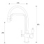 Смеситель Zorg Sanitary ZR 342-6 YF BLACK для кухонной мойки/для фильтра, черный - фото 2