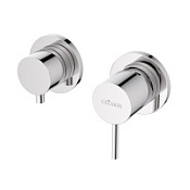 Смеситель встраиваемый для ванны и душа Cezares Leaf LEAF-VDIM3-L-01 хром