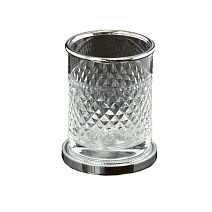 Стакан Boheme Murano Cristal 10217 для зубных щеток, хром