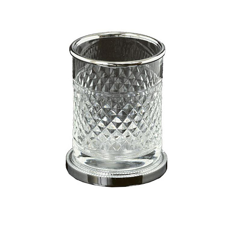 Стакан Boheme Murano Cristal 10217 для зубных щеток, хром