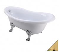 Ванна акриловая Migliore Bella 24625 170х80 золото, на лапах "MIGLIORE"