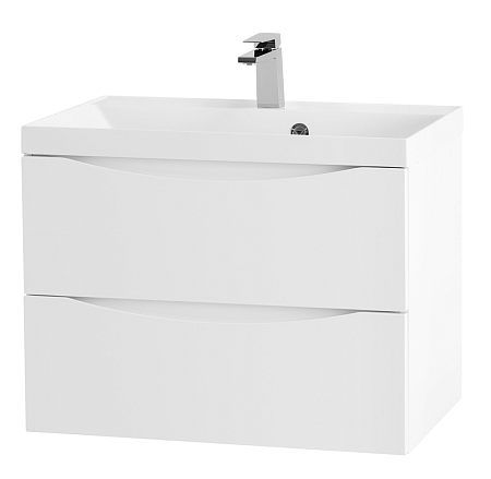 Тумба с раковиной BelBagno Marino MARINO-600-2C-SO-BL-P 60 bianco lucido