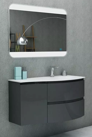 Тумба с раковиной Cezares Vague 44221 69 antracite