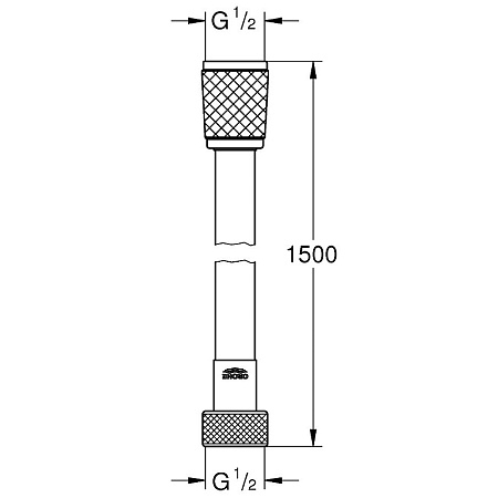 Душевой шланг Grohe Relexaflex 28151002 150 см