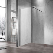 Душевая перегородка Vincea Walk-In VSW-1H110CLGM прозрачное/вороненая сталь