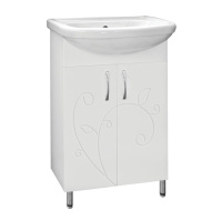 Тумба с раковиной Style Line Эко Фьюжн 55 белый