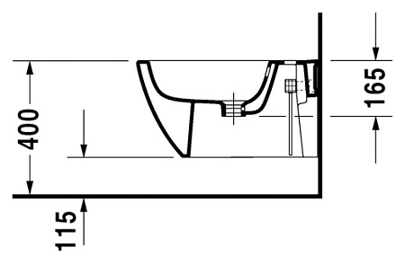 Биде подвесное Duravit Happy D.2 2258150000 белый