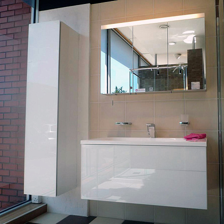 Шкаф-пенал Keuco Royal Reflex L белое стекло 