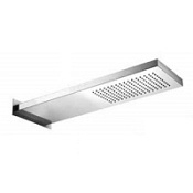 Верхний душ Palazzani 9926H410 с фиксацией из стены нержавеющая сталь