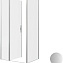 Душевой уголок Allen Brau Priority 3.31029.BA + 3.31041.BA 100x80 серебро браш - фото 3