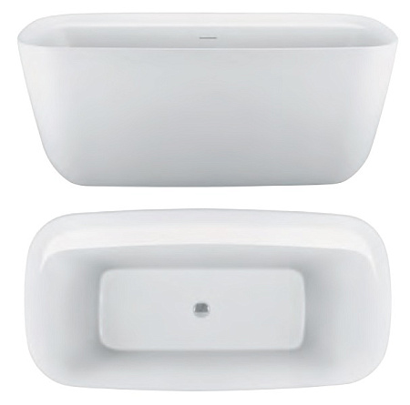 Акриловая ванна Hatria Y8AH25 170х78 белый матовый