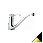 Смеситель Emmevi Tiffany 6095NO для кухонной мойки, черный/золото