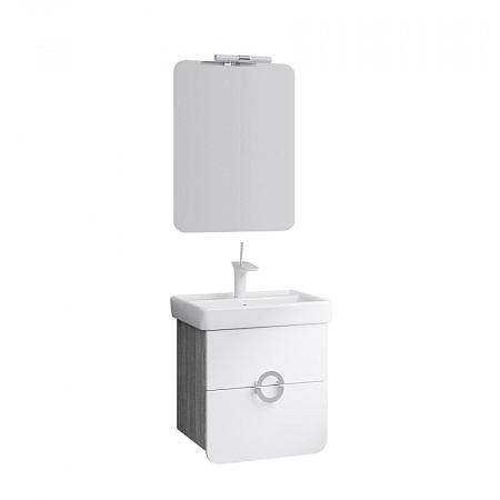 Мебель для ванной Aqwella Аликанте Alic.01.05/Gray 55 дуб седой/белый дуб