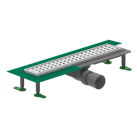 Душевой трап Ctesi Way Square BK4024150 80 хром