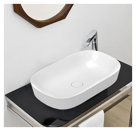 Раковина ArtCeram Ghost GHL002 01;00 65 белый глянцевый