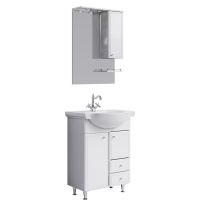 Мебель для ванной Aqwella Барселона Люкс BA0106K 65 с корзиной, белый