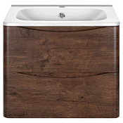Тумба с раковиной Vincea Paola VMC-2P 60 подвесная, 2 ящика, R.Wood