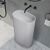 Раковина отдельностоящая ABBER Stein AS2502-H белый матовый