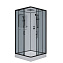 Душевая кабина Niagara Premium NG-6902-01Q BLACK 100x100x210 тонированное/профиль черный матовый - фото 1