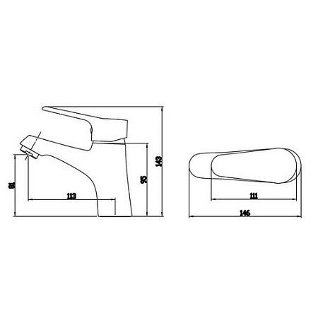 Смеситель Bravat Eco F193147C для раковины 