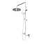 Душевая стойка Damixa Option DX218091000 с термостатом, хром - фото 4